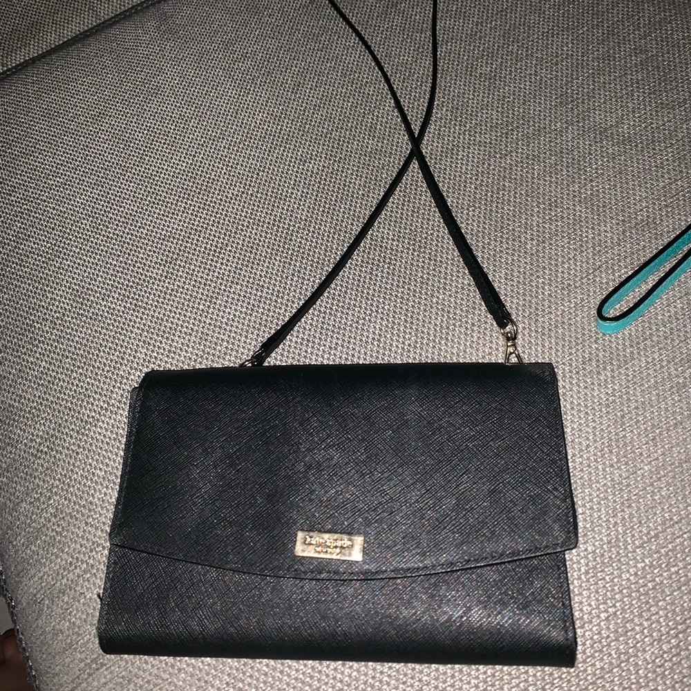 Kate spade black unfolding crossbody bag